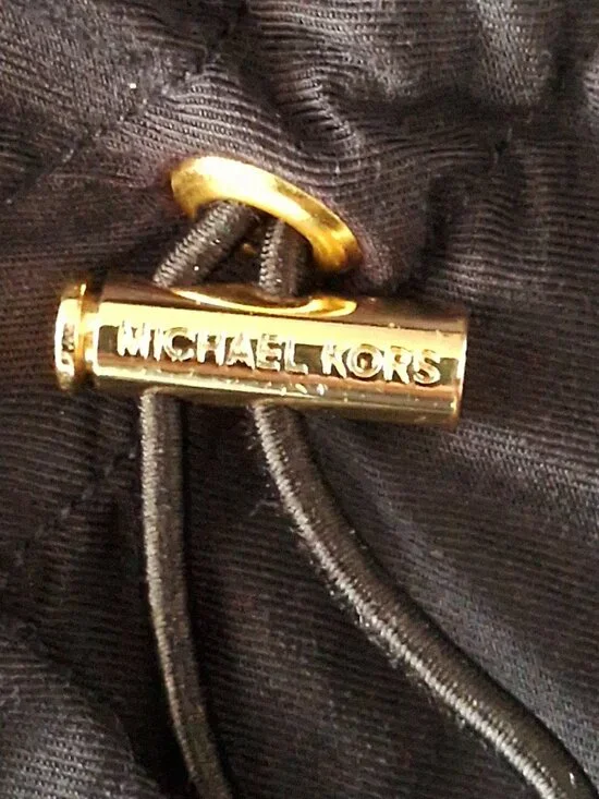 Michael Kors Navy Blue Shirt Dress - Gold Buttons - Picture 5 of 10